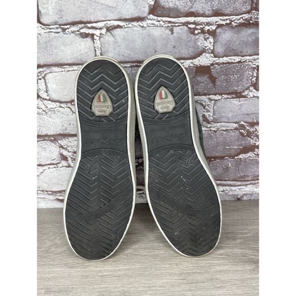 NERO GIARDINI ITALY Blue LEATHER SIDE ZIP Mid Lace Sneakers Women 37EU/6.5M US - Picture 8 of 16